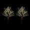 2 Pack of 32" Snow Enhanced Pine Spray with 8 White Ornament Accents